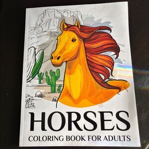 Deena Stone HORSES Coloring Book For Adults NEW